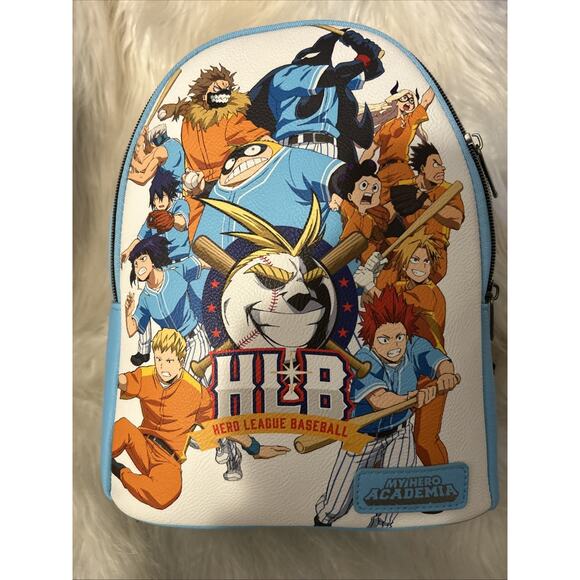 Loungefly Funko My Hero Academia Hero League Baseball Mini Backpack New With Tag - Picture 1 of 7